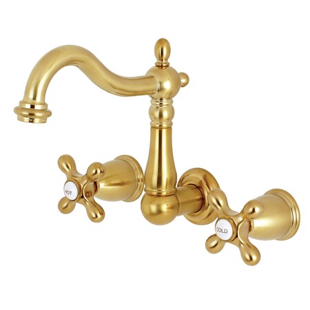 Heritage KS1257AX 8-Inch Center Wall Mount Bathroom Faucet KS1257AX